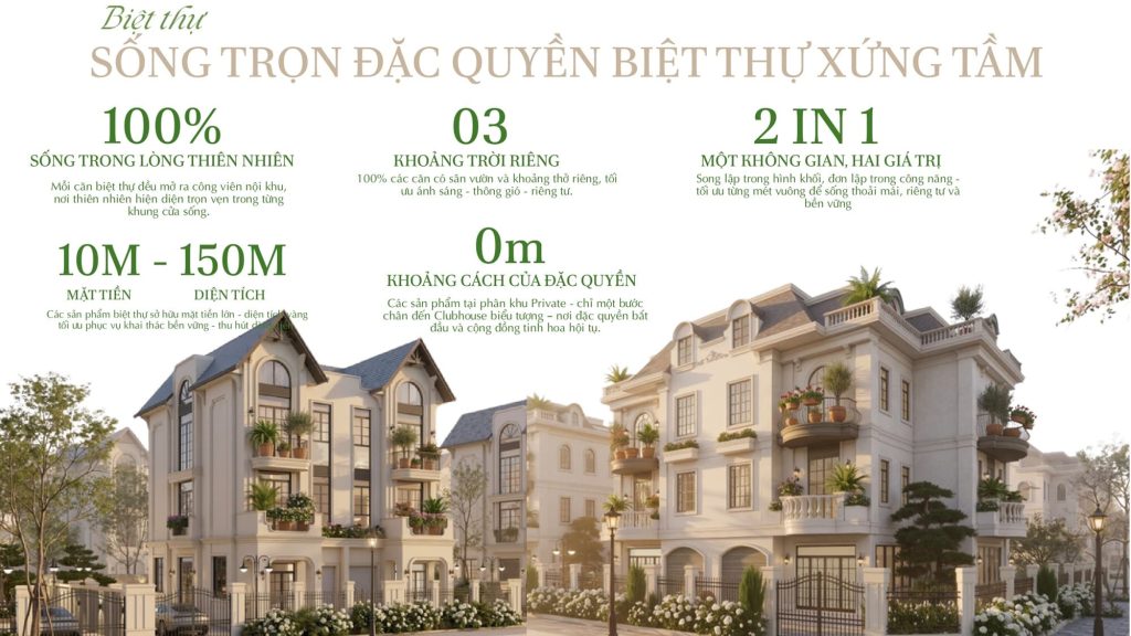 Biệt thự Dự án Pearl Rivera Hà Nội